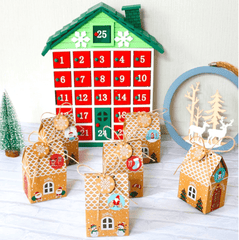 2pcs Christmas House  Box