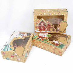 3pcs Christmas Cookie Boxes
