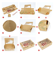 3pcs Christmas Cookie Boxes