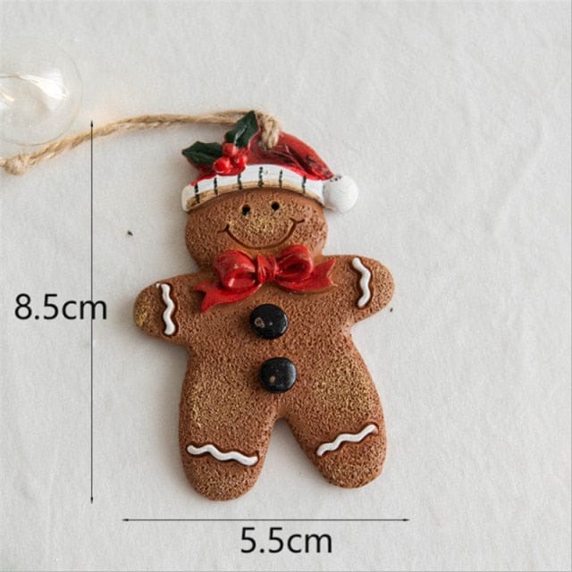 Resin Gingerbread Man Pendant