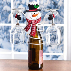 Christmas Wine Bottle & Glass Holders
