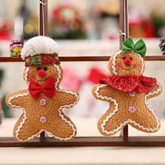 Gingerbread fur Man Woman Tree Ornaments