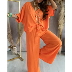 🌸Up to 80% off🔥Summer Hot Sale🔥Women's Casual Loose Solid Color Suit