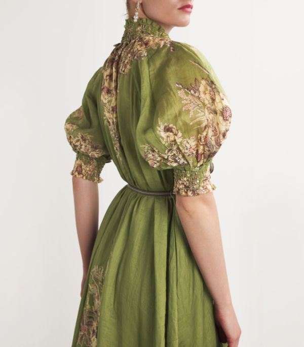 The Olive Printed Maxi Dress