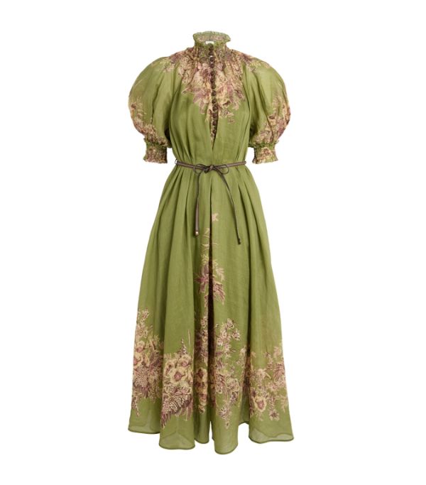 The Olive Printed Maxi Dress