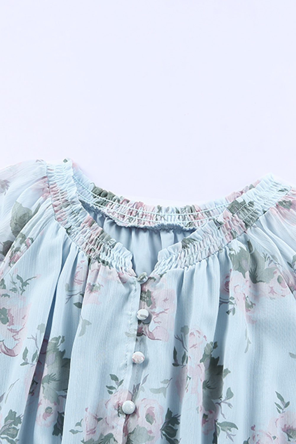 Green Floral Print Tiered Ruffled Shirred High Waist Mini Dress