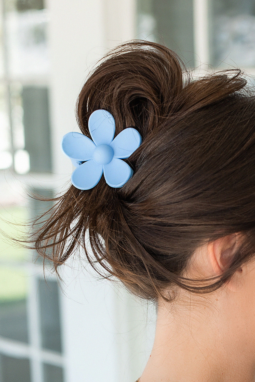 Rose Flower Hair Claw Clip