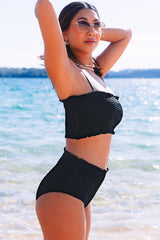 Black Smock High waisted swimsuits