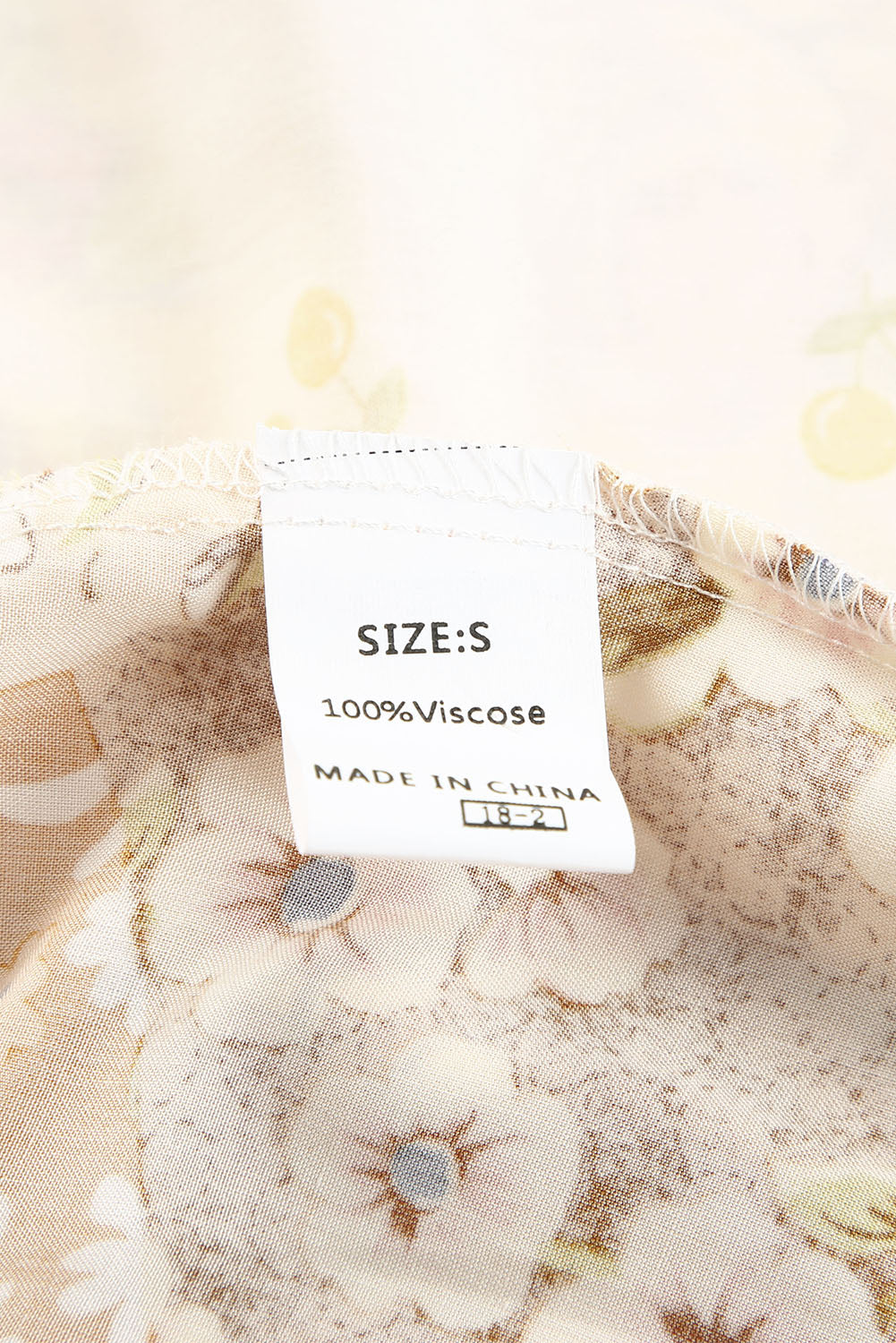Yellow Floral Buttoned Pleated Long Sleeve Babydoll Dress