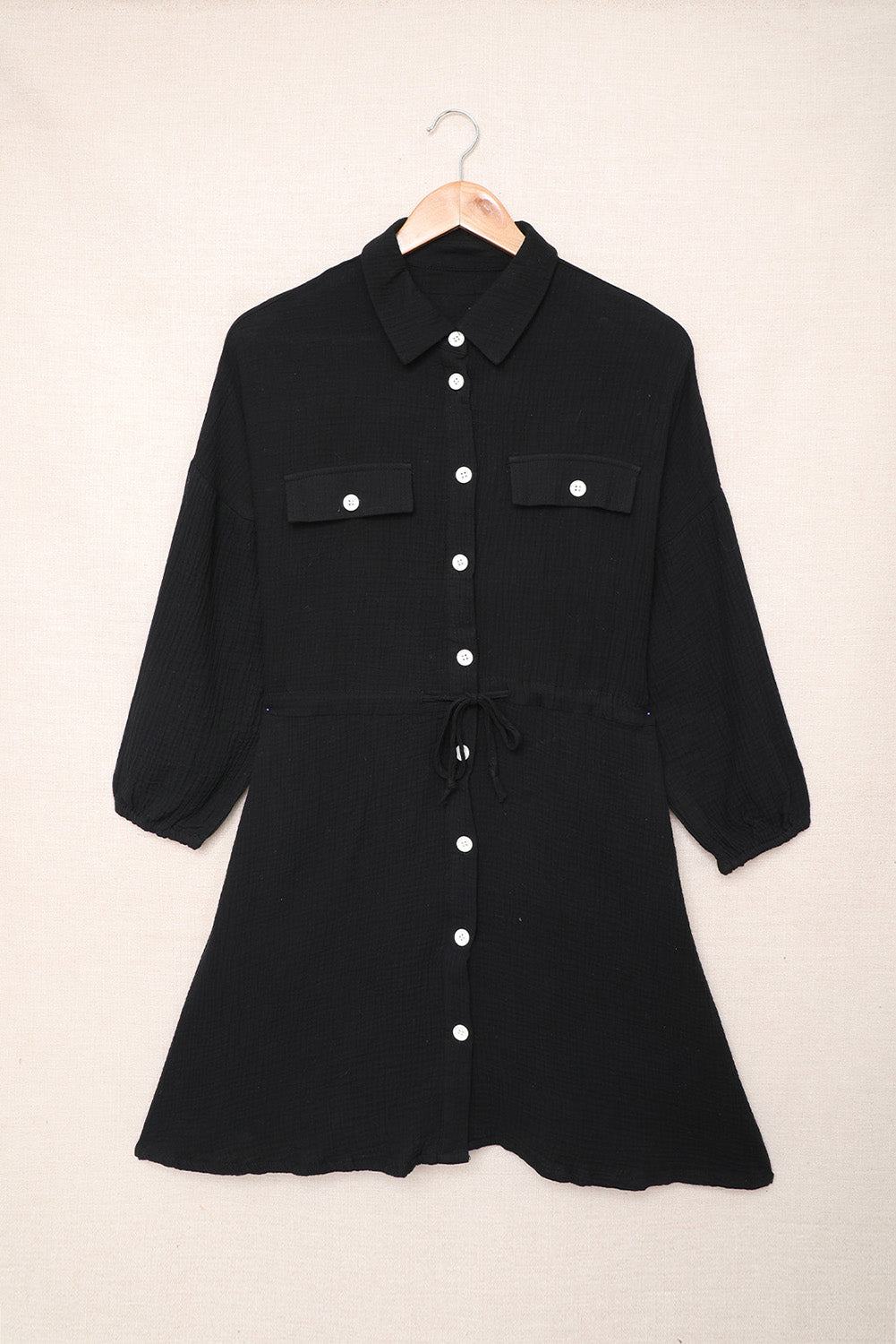 Black Tunic Shirt Dress