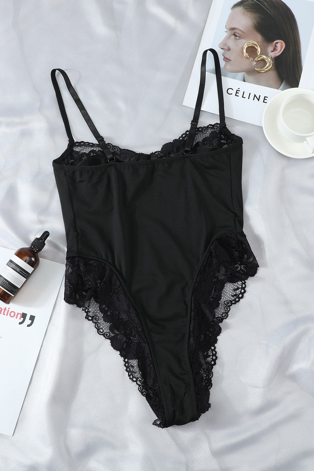 Black Lace Relish Teddy Lingerie