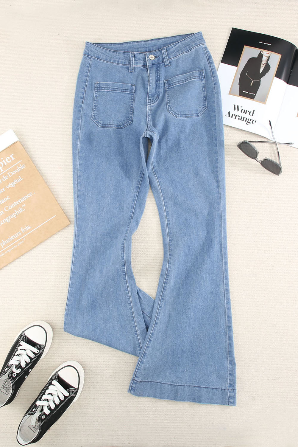 Blue Bell Bottom Denim Pants