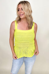 Knit Peplum Tank Top