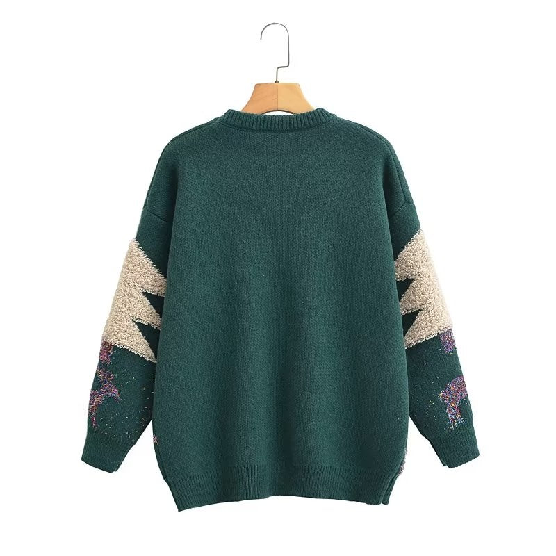 Christmas Sweater Autumn Winter Pullover Christmas Amicgr Holiday Sweater for Women