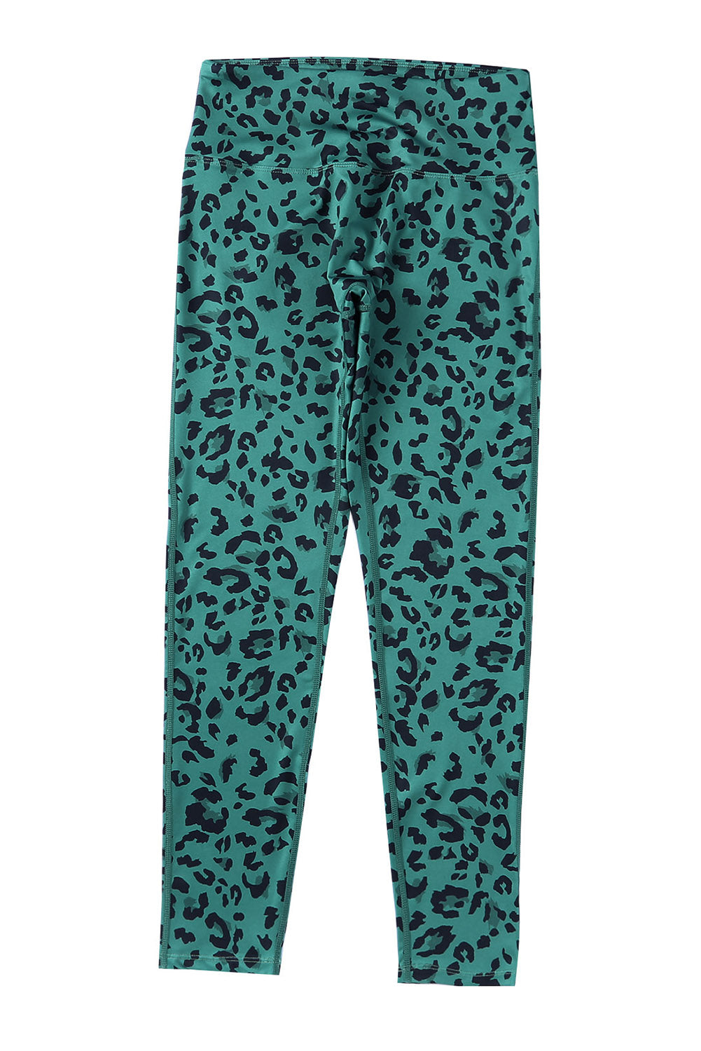 Gray Classic Leopard Print Active Leggings