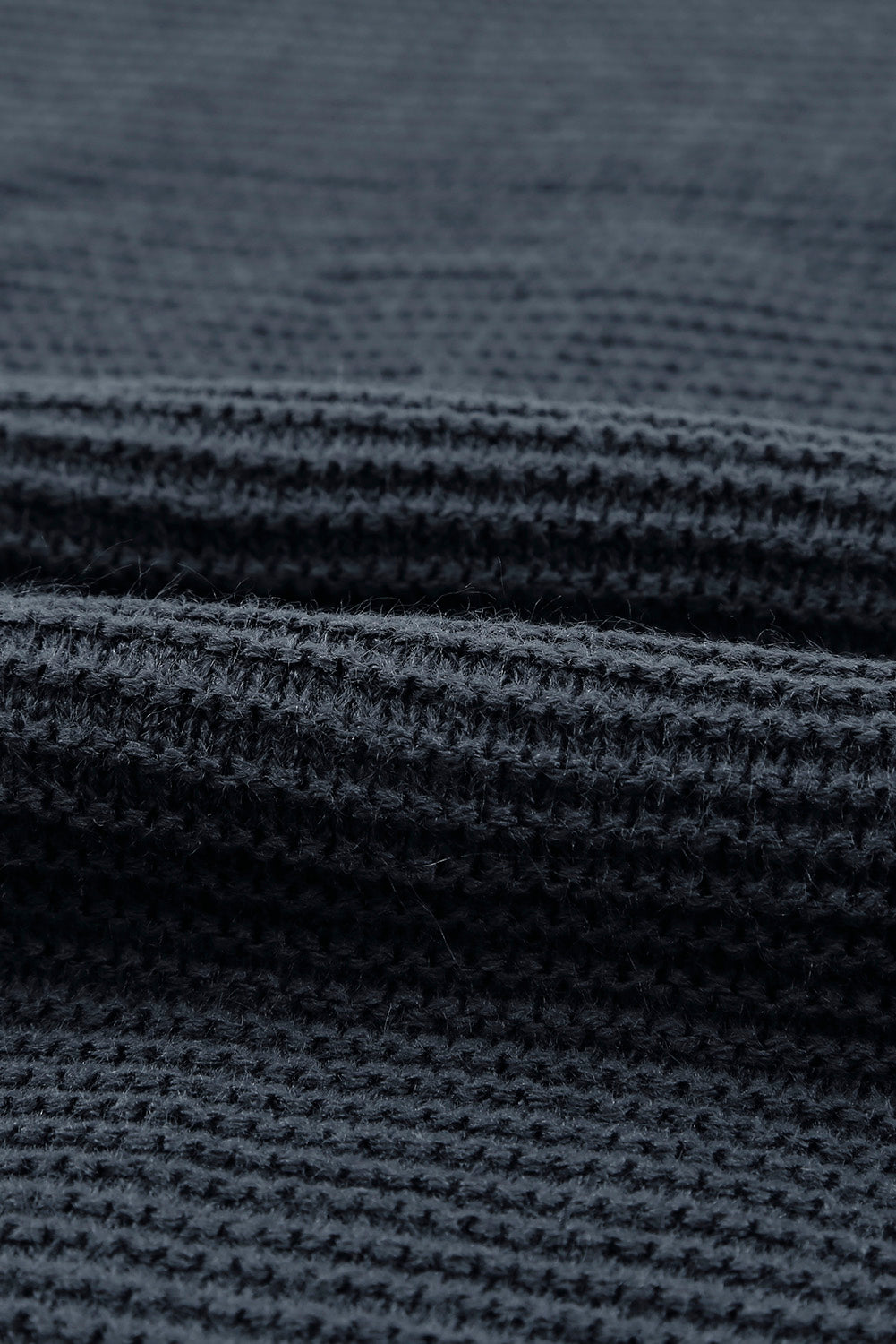Brown Zip Knitted High Neck Sweater