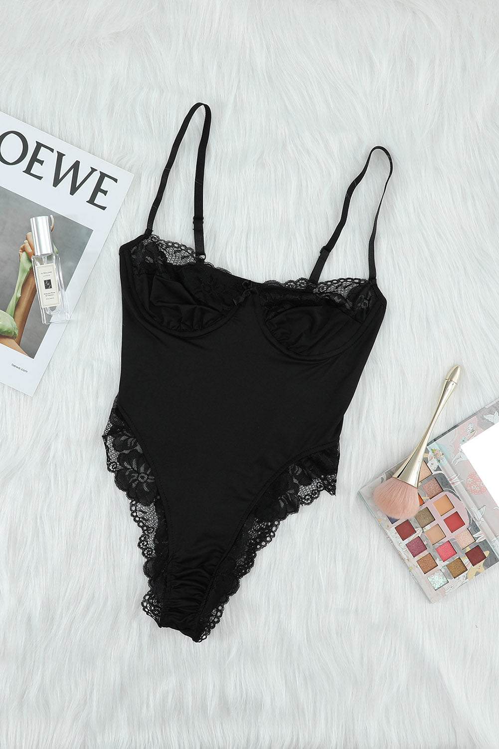 Black Lace Relish Teddy Lingerie