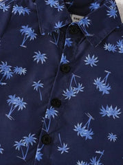 Baby Boy Coconut Tree Print Shirt