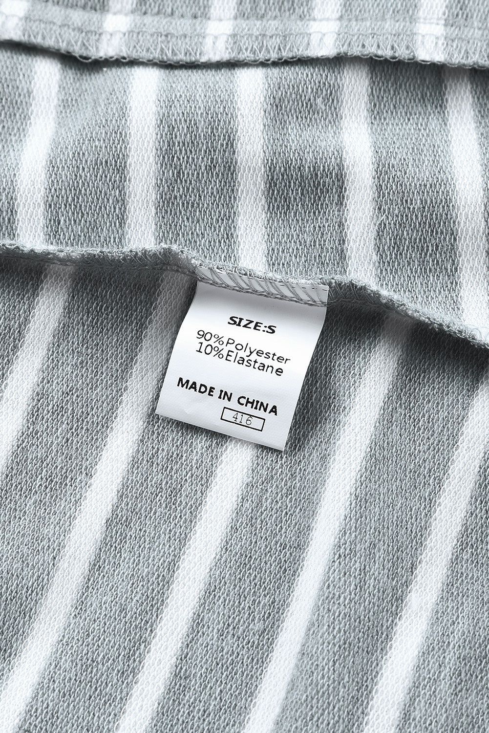 Striped Cowl Neck Hoodie with Pocket