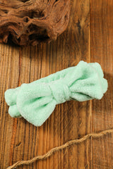 Green Bowknot Plush Hair Band