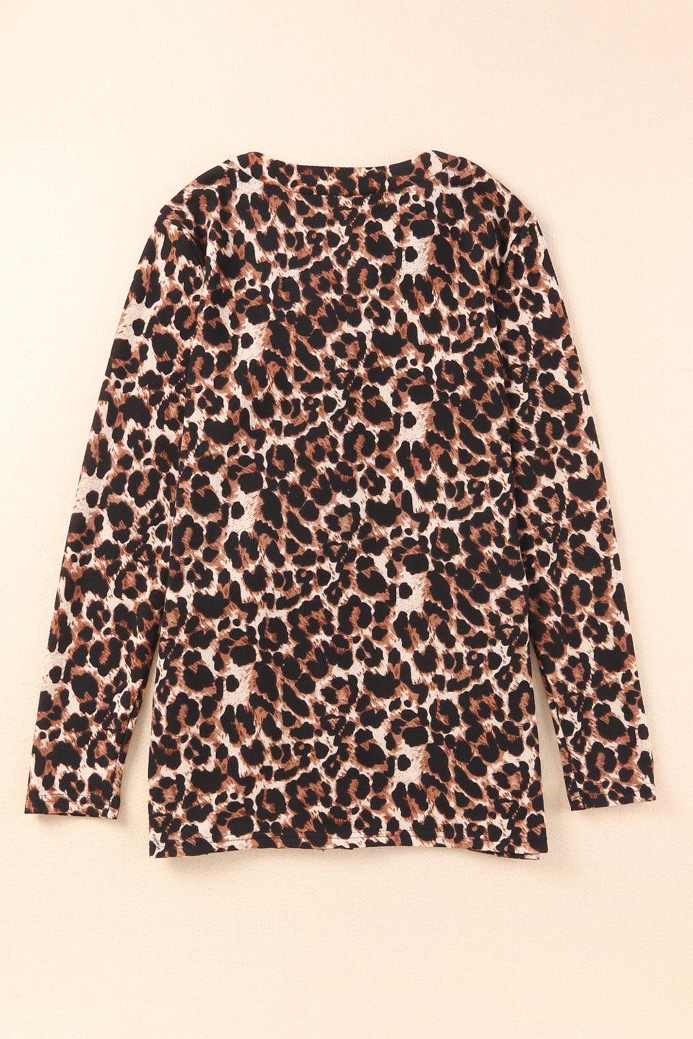 Leopard Long Sleeve Buttoned Front Cardigan