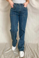 Judy Blue High Waist Elastic Waist Vintage Straight Jeans