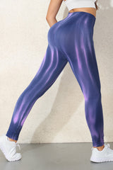 Purple Tie Dye Scrunched Active Pants