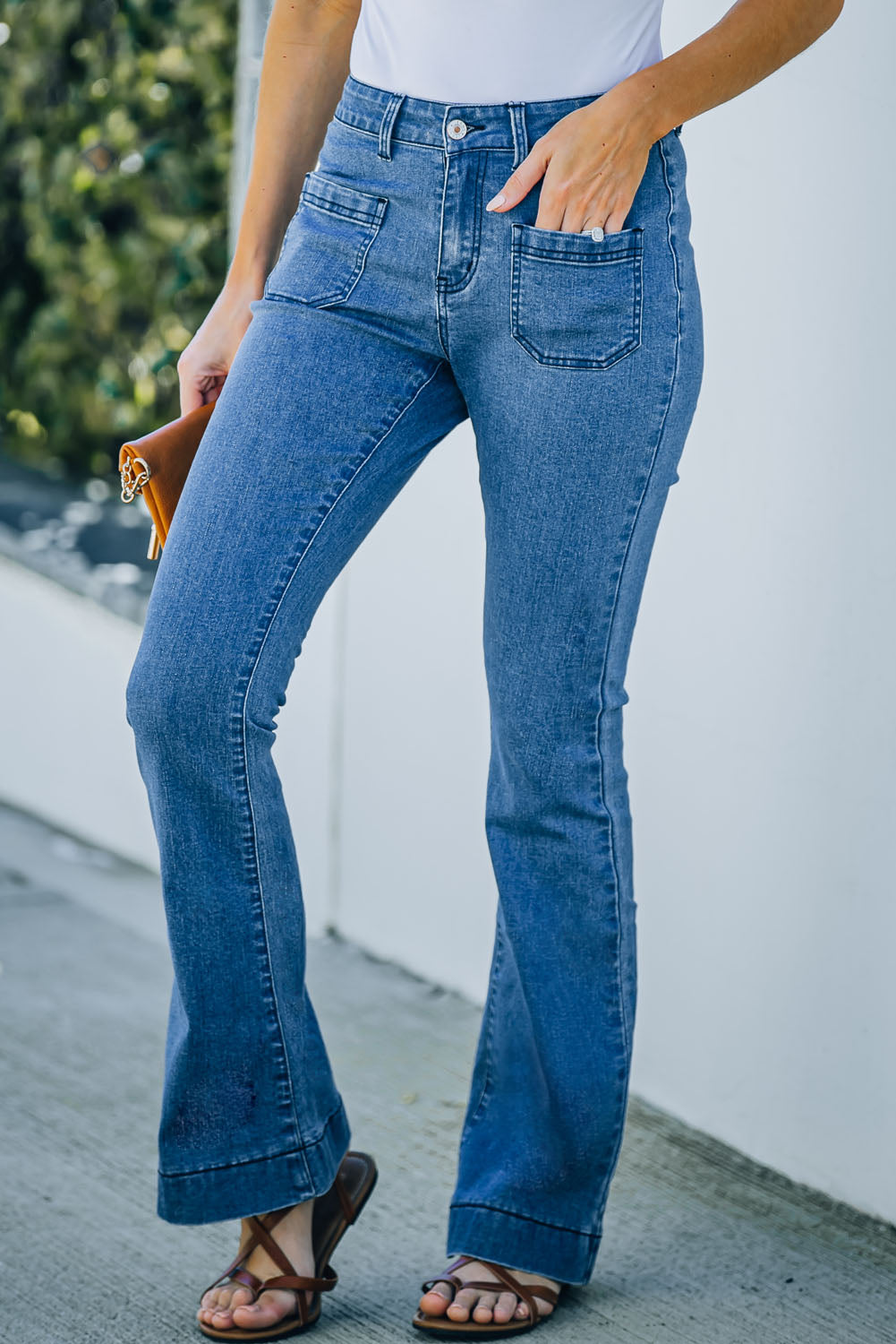 Blue Bell Bottom Denim Pants