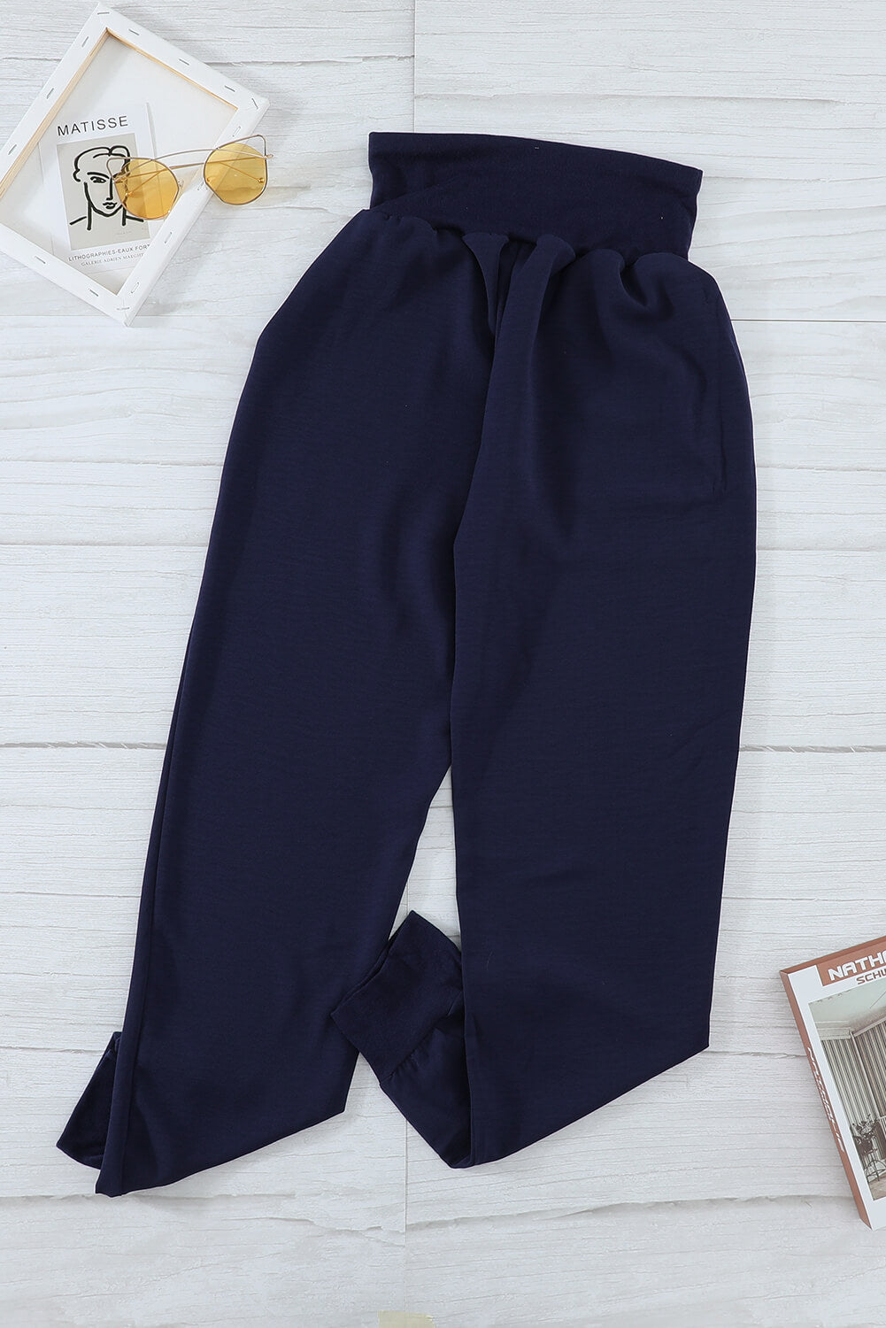 Black Pocketed Casual Joggers