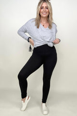Premium Microfiber Wide Waistband Leggings