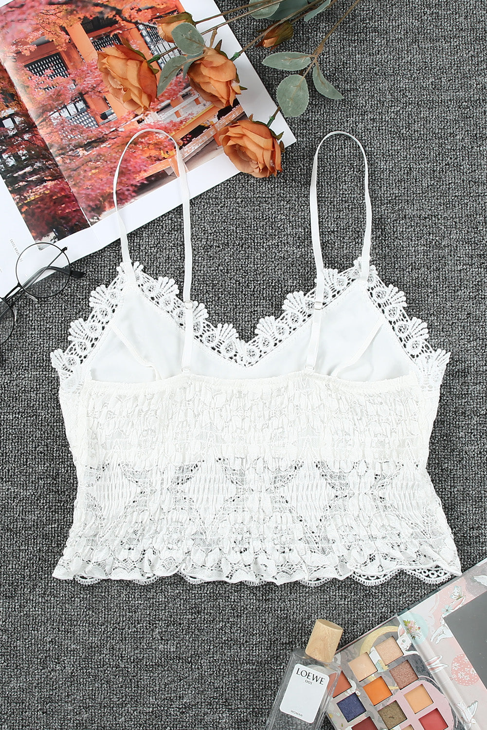 White Lace Bralette Crop Top