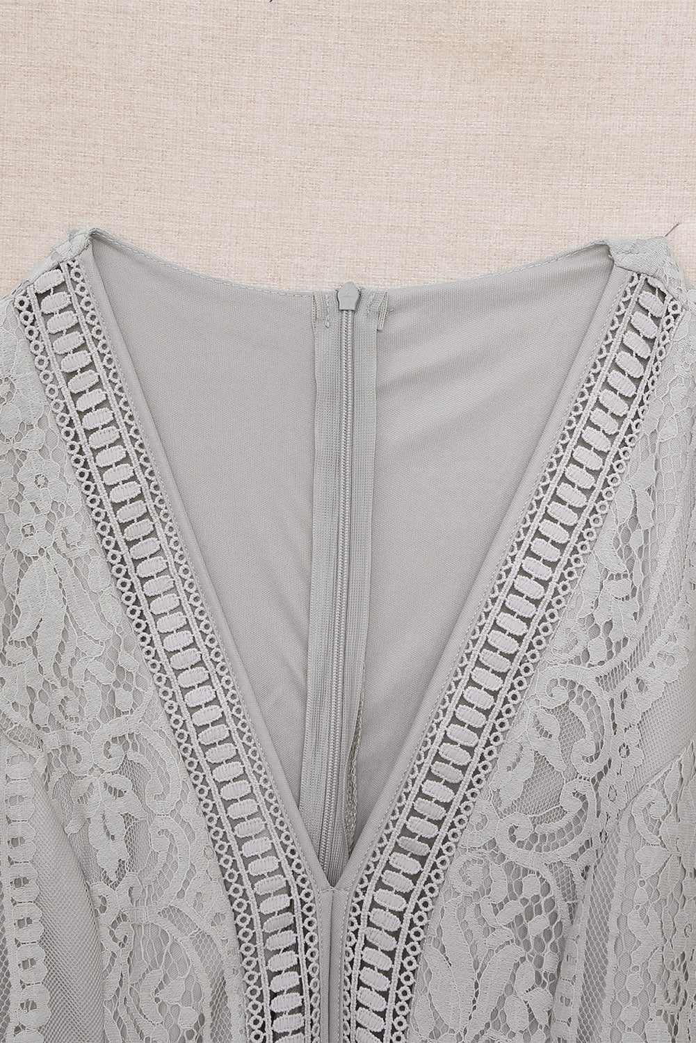 White Blue Fill Your Heart Lace Maxi Dress