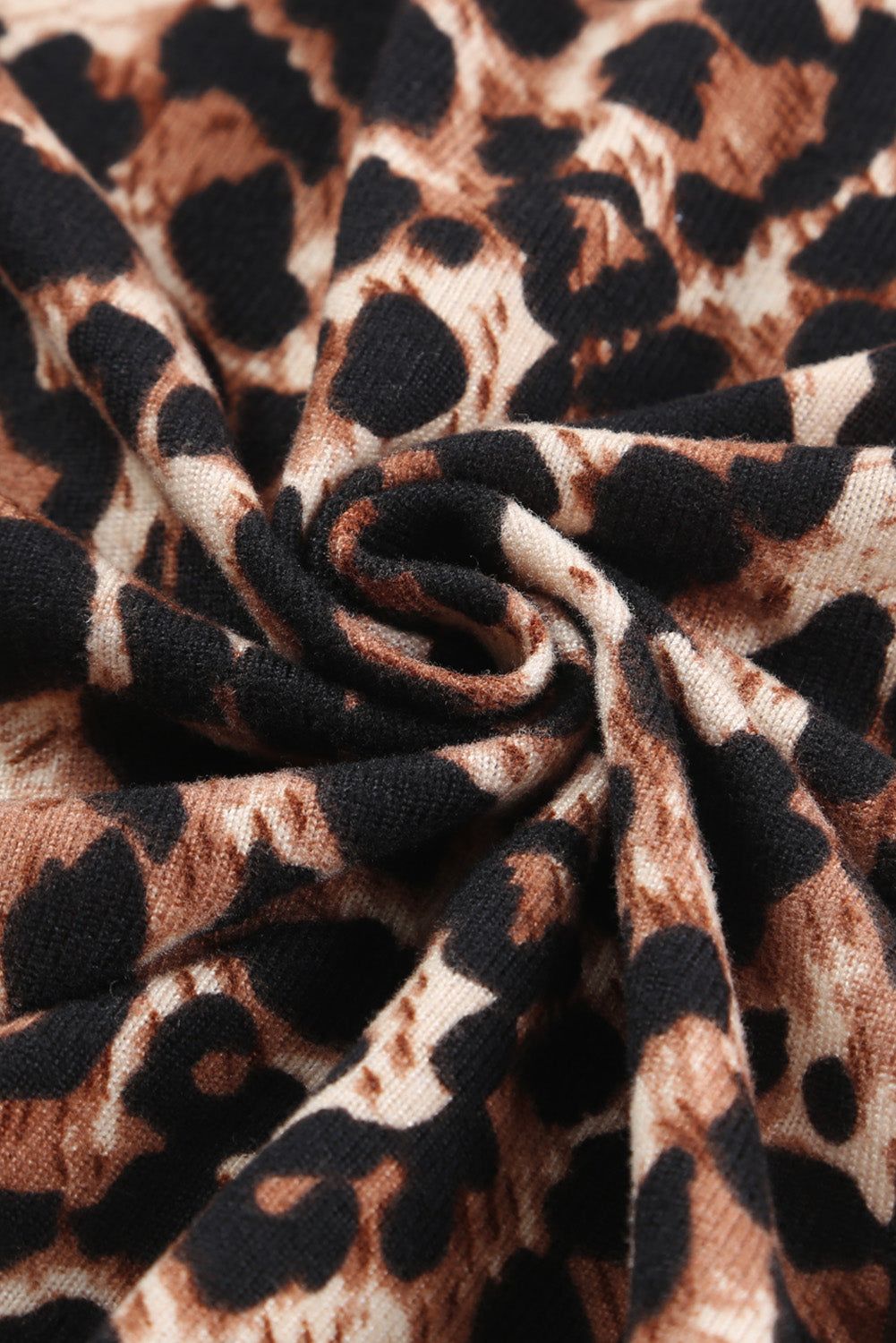 Leopard Long Sleeve Buttoned Front Cardigan