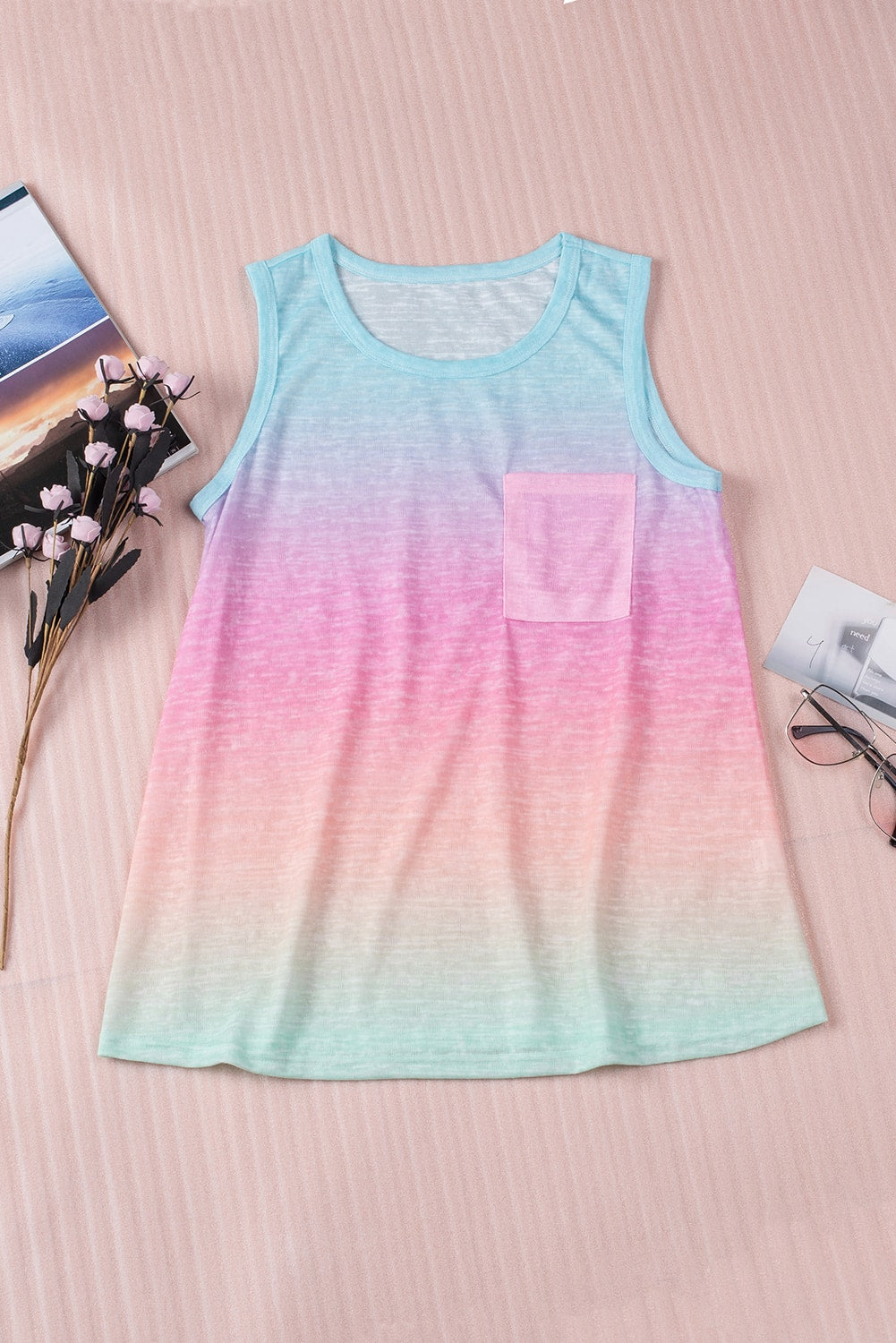 Multicolor Ombre Tank Top