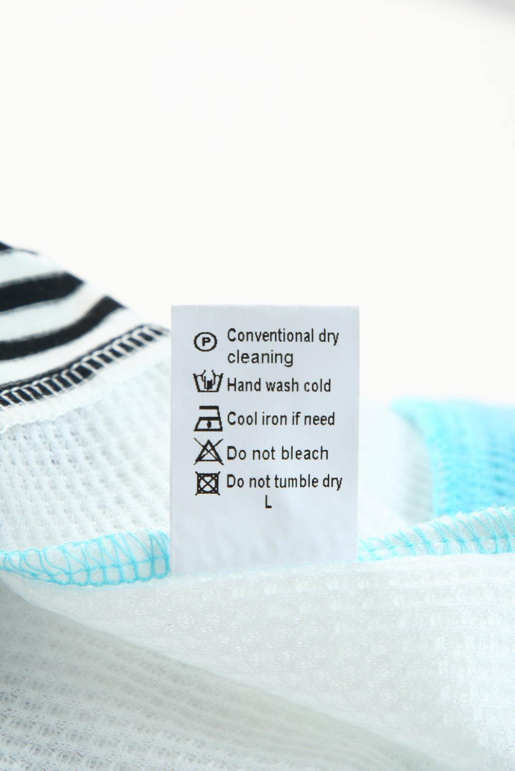 Sky Blue Loose Fit Stripe Colorblock Cardigan