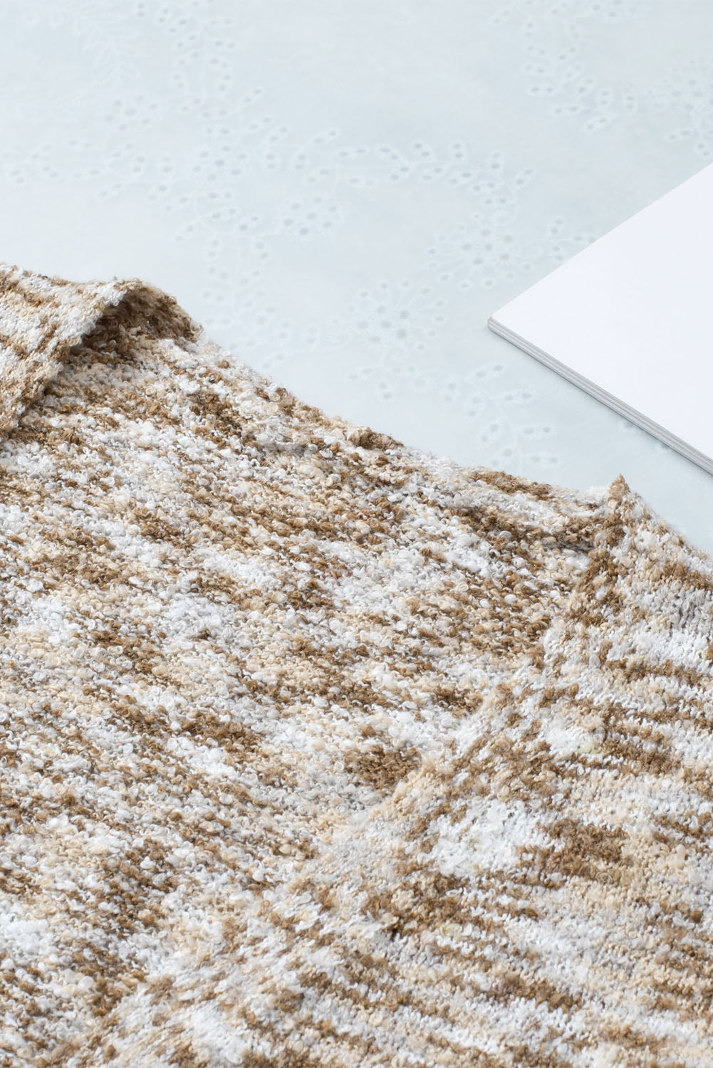 Brown Fuzzy Animal Knit Open Front Cardigan