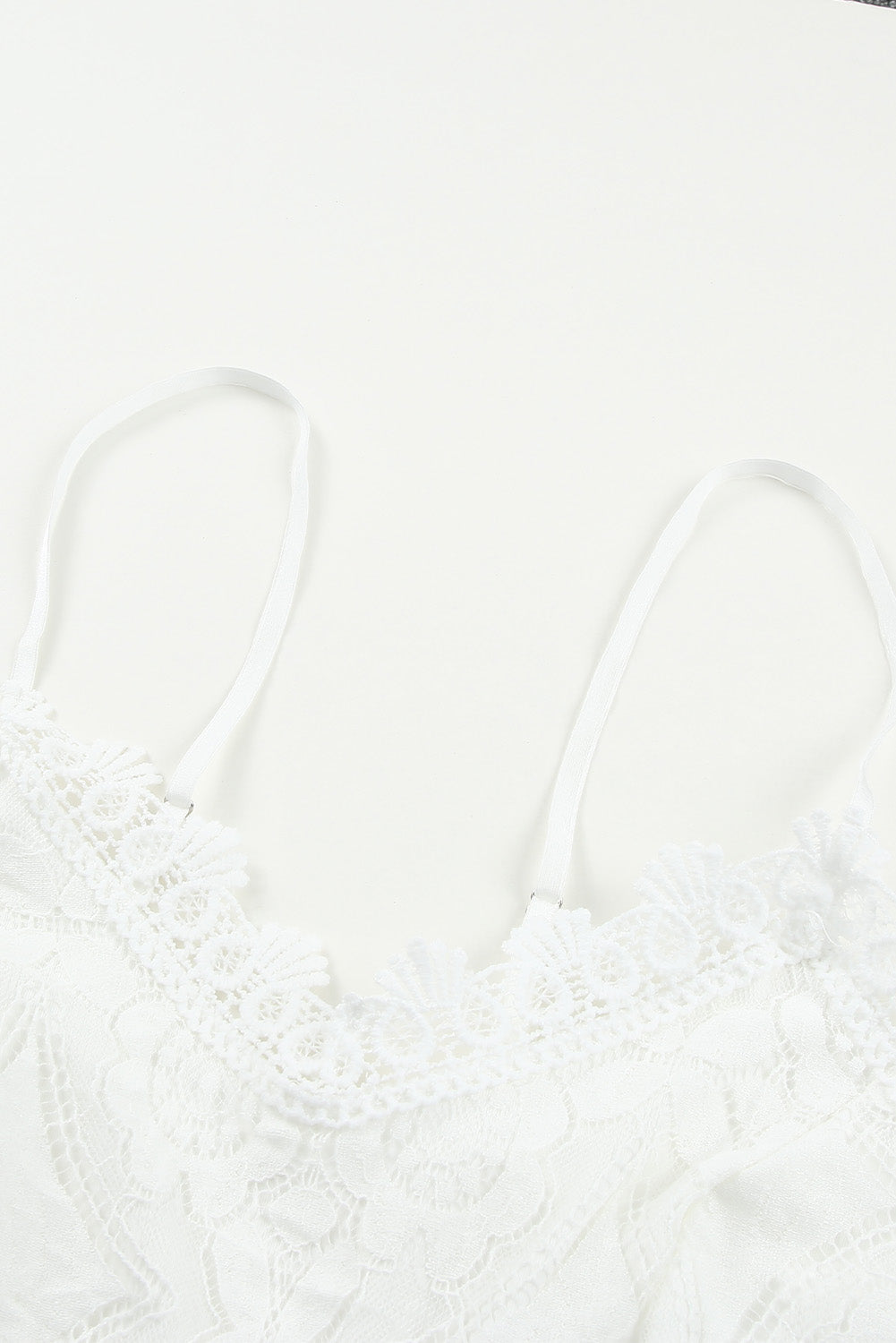 White Lace Bralette Crop Top