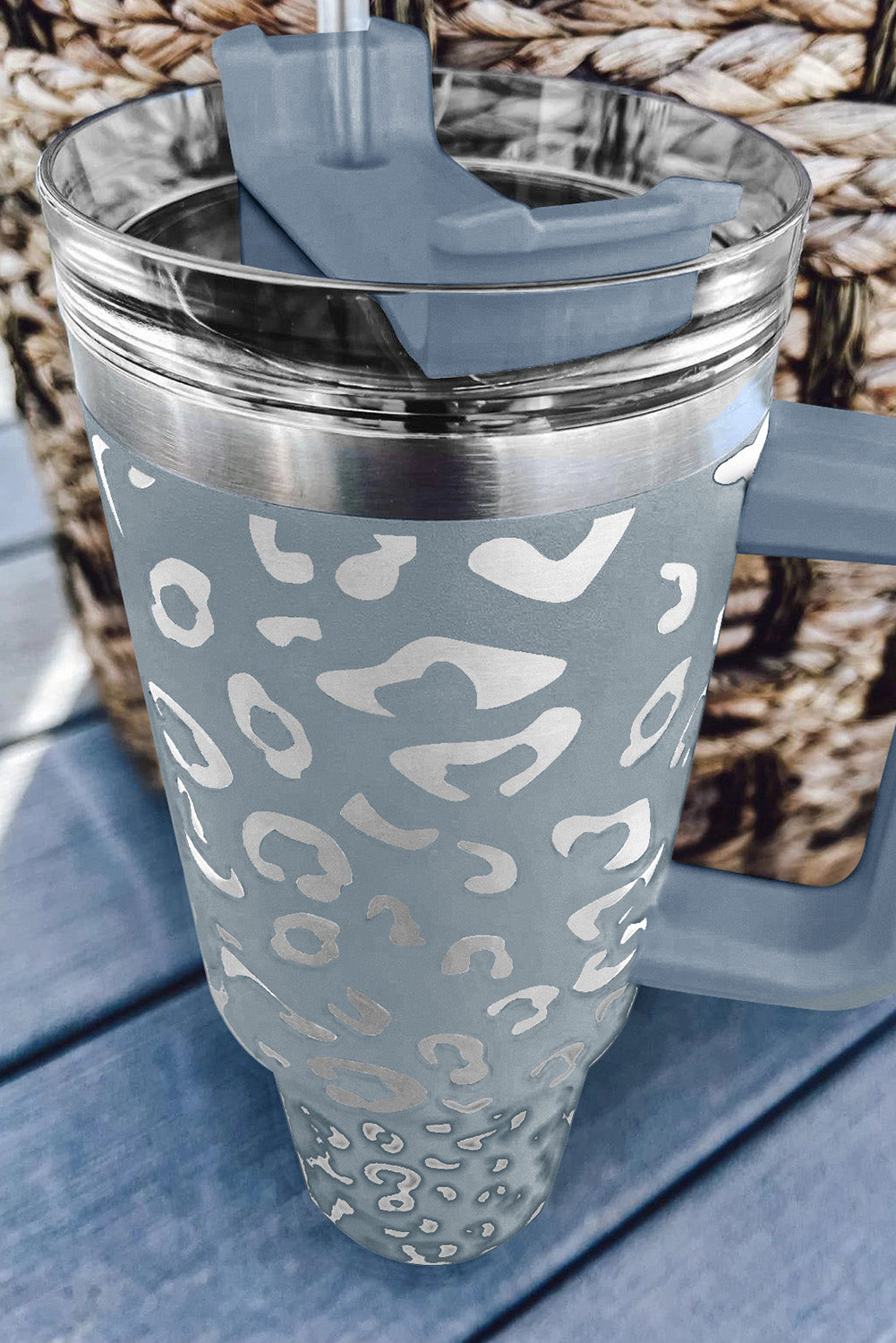 Rose Leopard Spotted 304 Stainless Double Insulated Cup 40oz