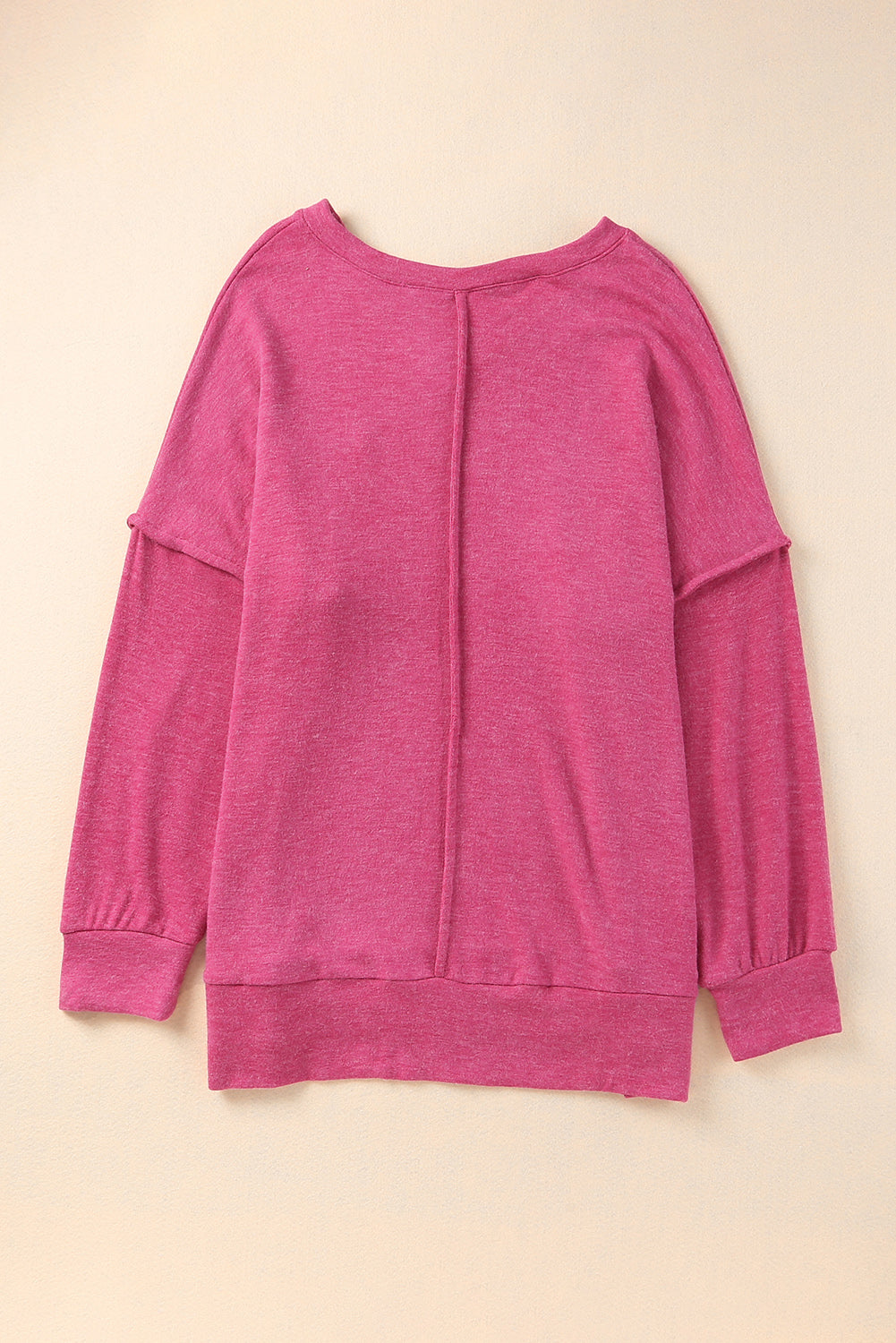 Rose Plus Size Chest Pocket Drop Shoulder Top