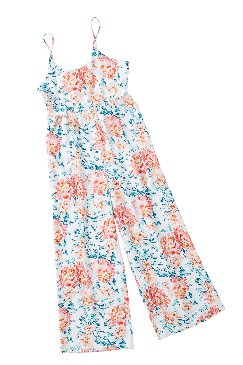 White Floral Patchwork Ribbed Maxi Dress with Pockets