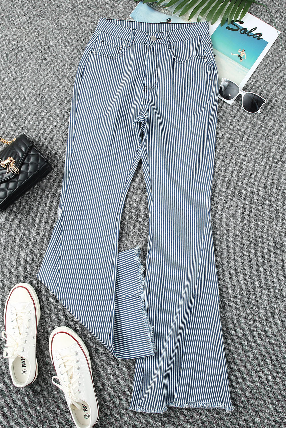 Mile High Pin Stripe Bell Bottoms