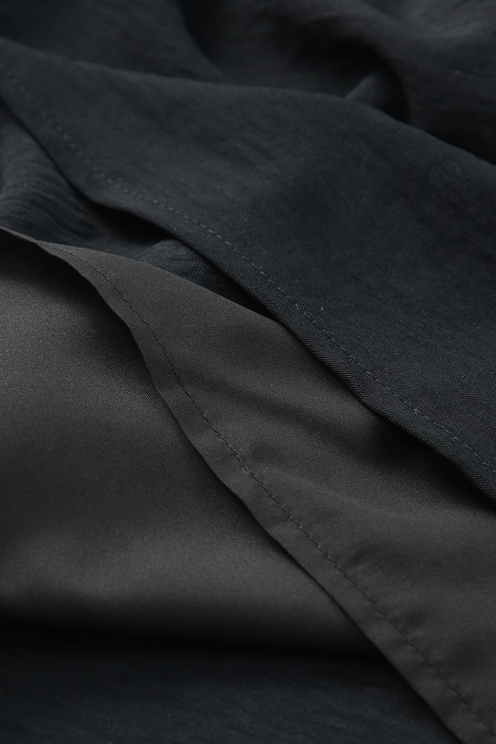Black Asymmetric Tie On Shoulder Sleeveless Top