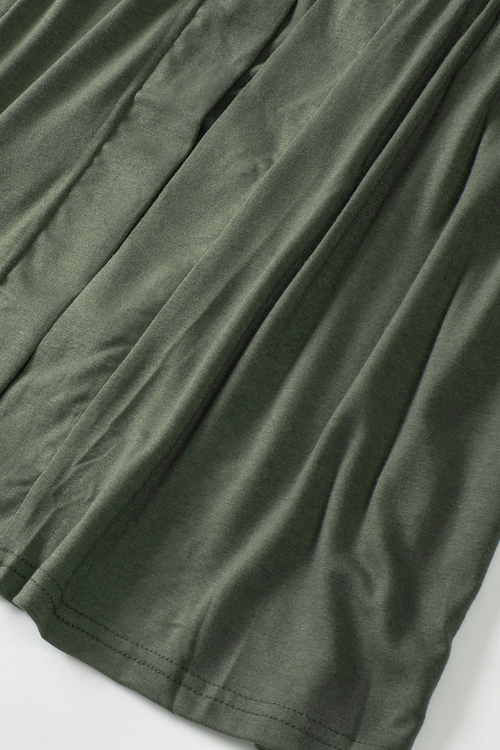 Green Lace Sleeve Knit Cardigan