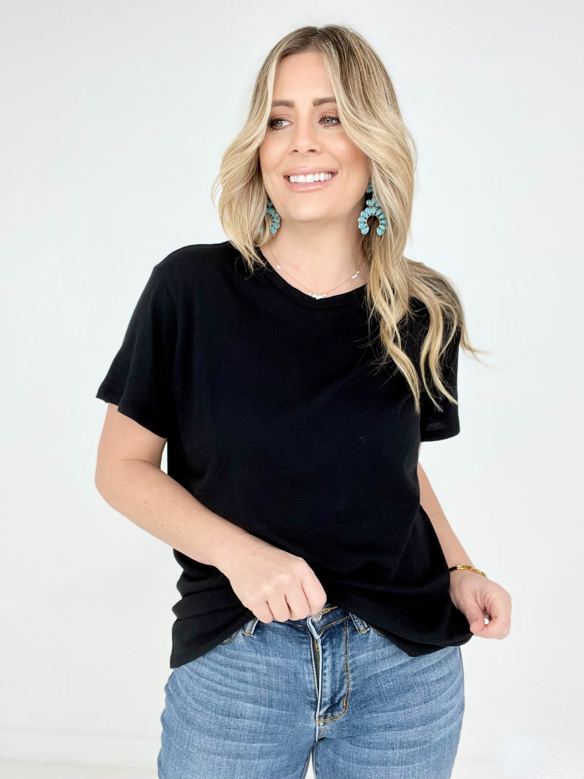 Solid Cotton Boyfriend Tee - New Colors