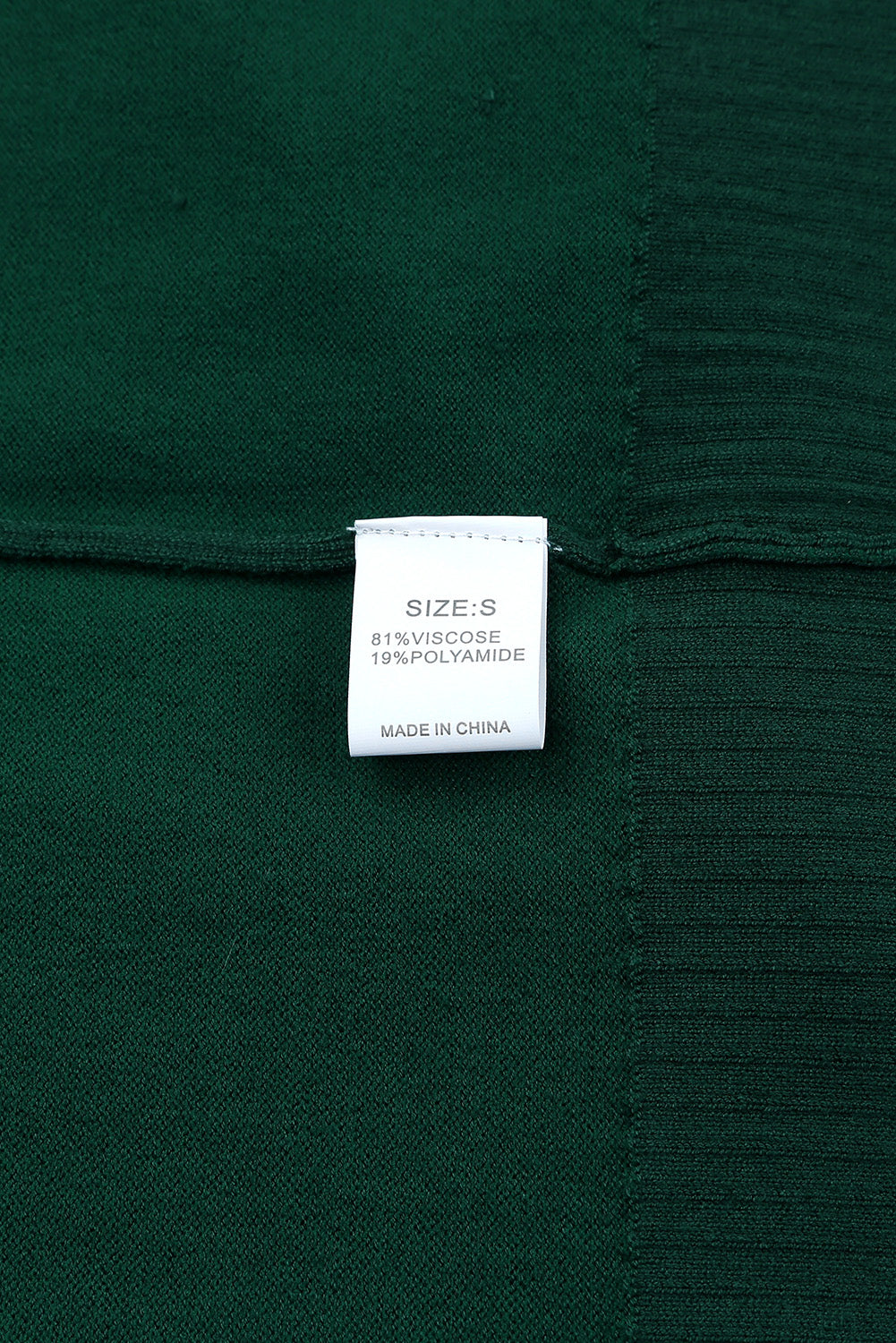 Green Lightweight Knit Ribbed Trim Snap Button Cardigan