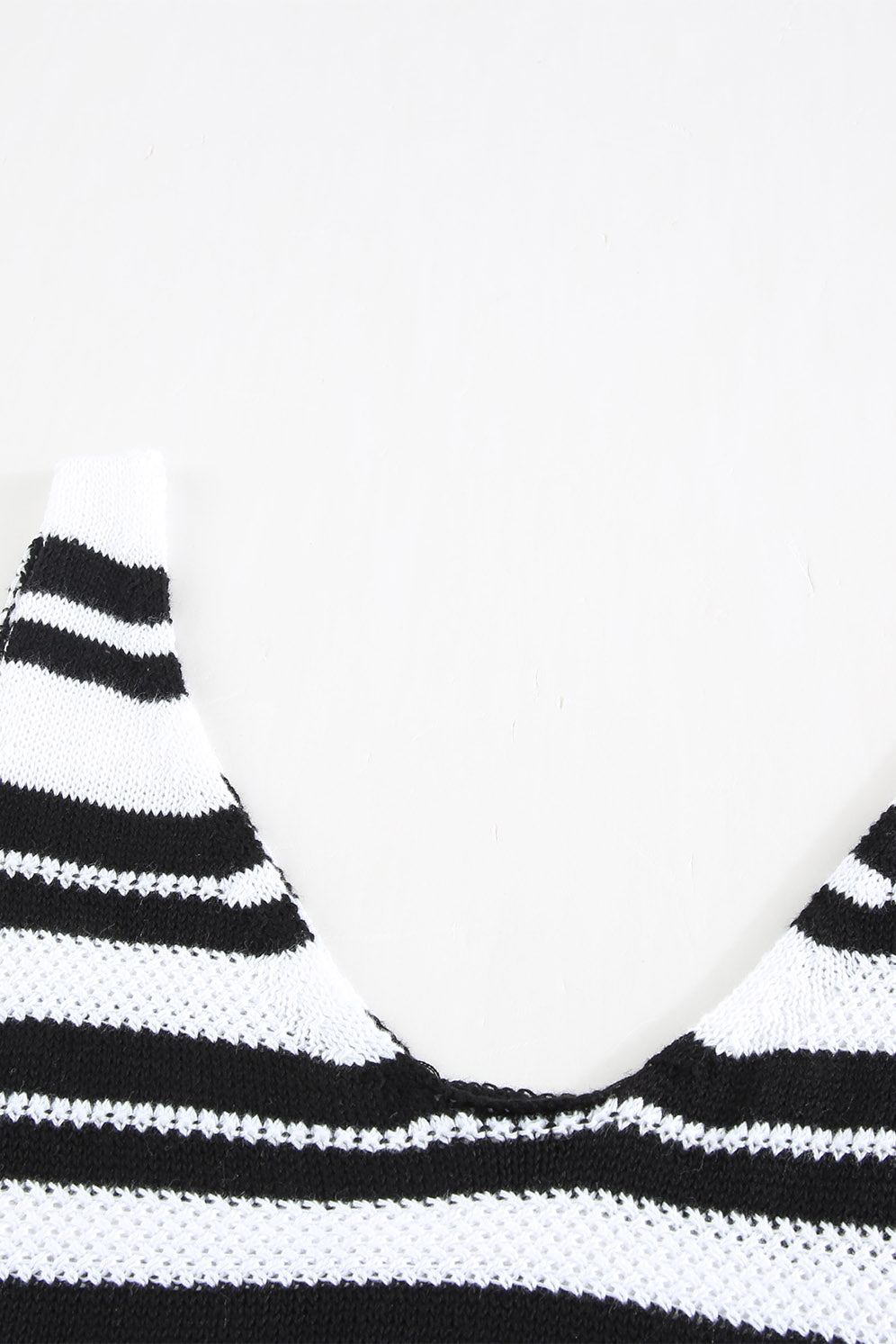 Black White Striped Tank Top