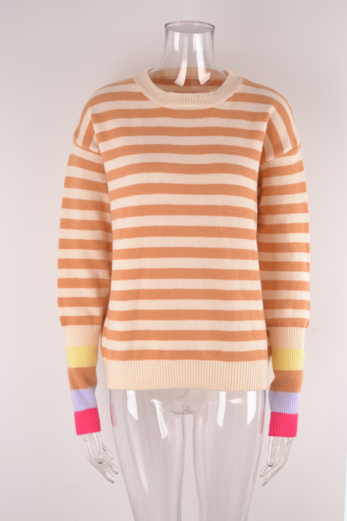 Crew Neck Striped Sweater