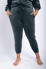 Cloud Comfort Joggers"Velour Joggers With Drawstring Waist