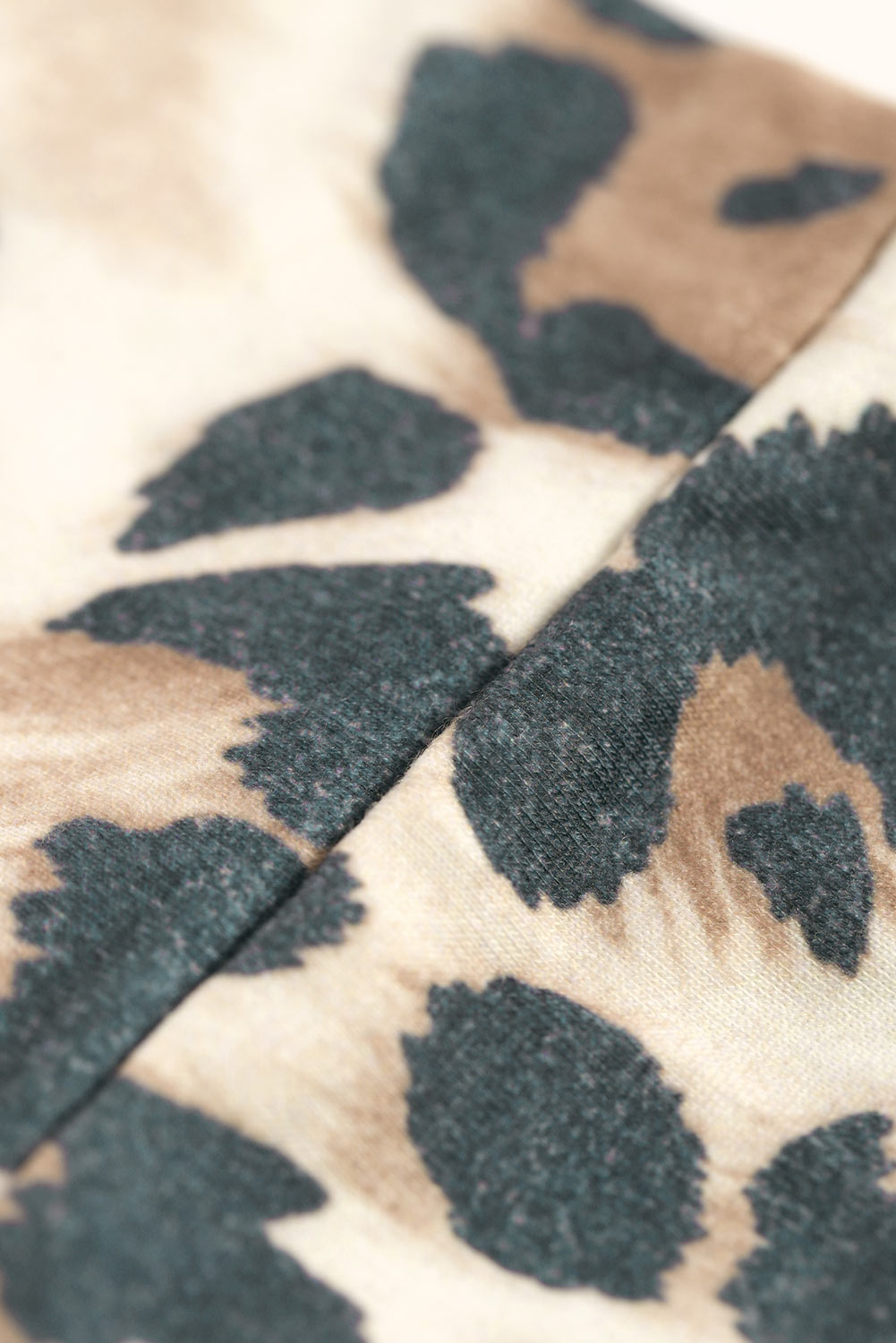 Leopard Print Kangaroo Pocket Hoodie