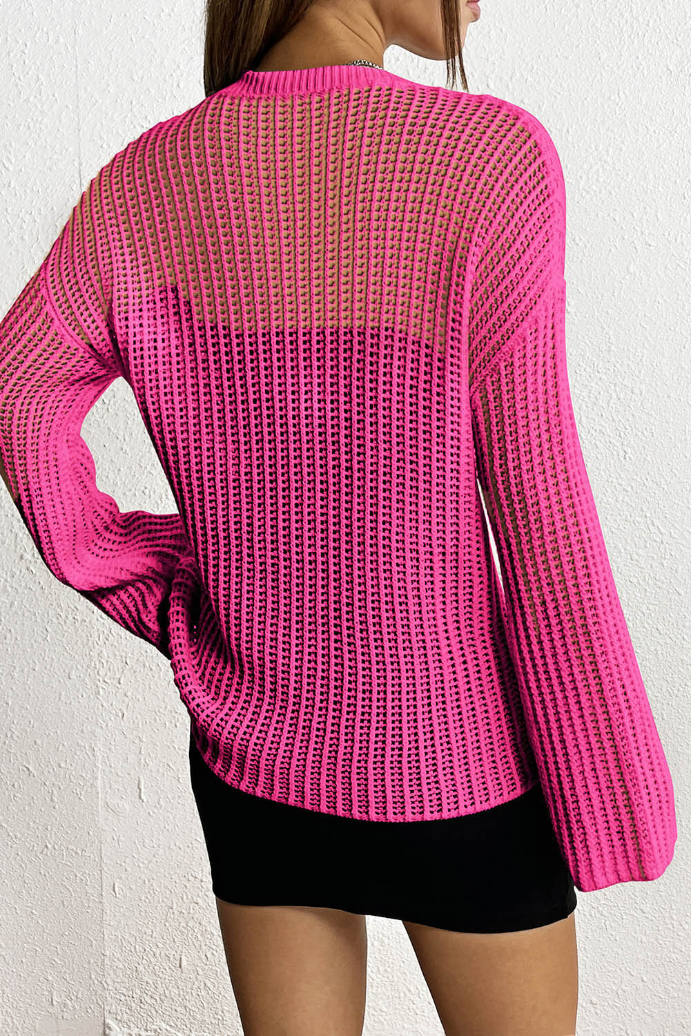 Black Seeing Stars Oversized Sweater